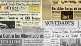 Los medios del 3 de octubre del 68 registraron "zafarrancho" con "terroristas"