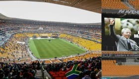 Fotos: Sudáfrica y líderes del mundo despiden a Mandela en estadio de Johannesburgo