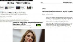 Medios internacionales reportan el nuevo escándalo y baja popularidad de EPN