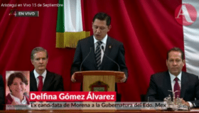 TEPJF convalidó fraude para imponer a Del Mazo en Edomex: Delfina Gómez