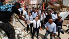 Emmanuel Macron se reúne con las víctimas de 'Irma' en San Martín (Fotos)