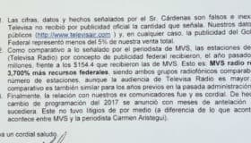 MVS recibió 3,700% más recursos federales que nuestros grupos radiofónicos: Televisa