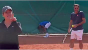 Reta Elina Svitolina a Roger Federer y Gael Monfils paga las consecuencias | Video