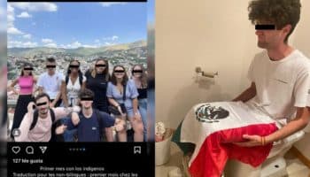 Universidad La Salle cancela intercambio de franceses tras polémica foto con bandera mexicana