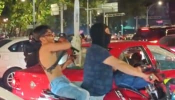 Detiene Policía capitalina a 27 por 'rodada del terror'; dos portaban armas de fuego