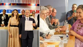 Xóchitl Galvéz y Santiago Creel se registran como aspirantes del Frente Amplio