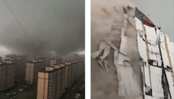 Tornado deja 1 muerto y 79 heridos en China | Videos