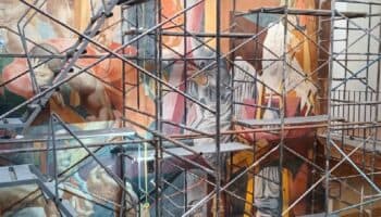 Recuperan el único mural que Philip Guston hizo en México