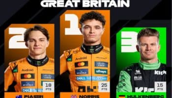 F1: Se adjudica Lando Norris un lluvioso Gran Premio de Gran Bretaña | Video