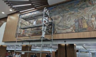 Inician los trabajos de conservación de mural de Juan O'Gorman