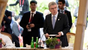 Defiende Bach la neutralidad política del COI ante los líderes mundiales en el G20 | Tuit