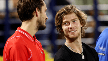 Tenis: Rublev se impone a Medvédev en exhibición desde Ciudad de México | Video