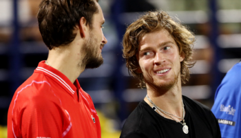 Tenis: Rublev se impone a Medvédev en exhibición desde Ciudad de México | Video