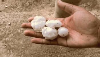 Cae megagranizo en Tamaulipas luego de semanas de sequía