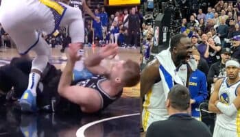 NBA Playoffs: Suspenden a Draymond Green por pisar en el pecho a Sabonis