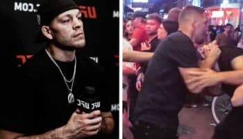 Luchador de MMA Nate Diaz deja inconsciente a hombre en pelea callejera | Video