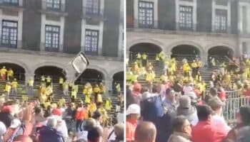 Edomex: Se enfrentan a sillazos militantes del PRI y PRD en cierre de campaña | Video