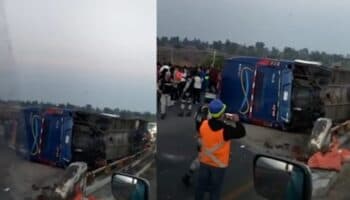 Fotos y video | Vuelca camión de fans de Imagine Dragons en Celaya, Guanajuato