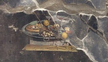 Descubren en Pompeya la representación de un posible antepasado de la pizza