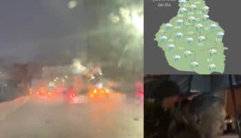 CDMX: Chubascos, actividad eléctrica y caída de granizo