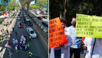 Personal de Salud bloquea vialidades en CDMX; exigen mejores condiciones laborales