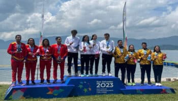 JCC San Salvador 2023: Se imponen nadadores mexicanos en el relevo mixto de aguas abiertas | Tuit