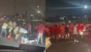 Batalla campal en la Autopista México-Puebla afectó circulación | Videos