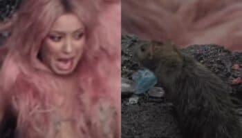 Video | Shakira grita tras ver a rata durante grabación de 'Copa vacía'