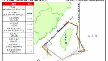 Taiwán denuncia sobrevuelo de más de 30 aviones de China cerca de su región