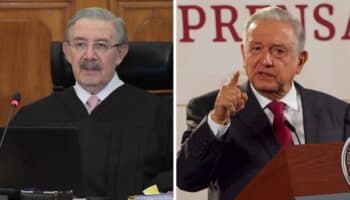 AMLO se lanza contra ministro Aguilar por criticar reforma al Poder Judicial; recuerda que lo propuso Felipe Calderón