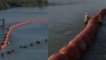 Hallan cadáver en el Río Bravo en la zona de boyas alambradas