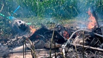 Cae helicóptero en Jalisco; tres muertos