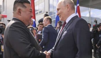 El almuerzo que ofreció Putin a Kim Jong-un: ensalada de pato, esturión con setas y otras delicias