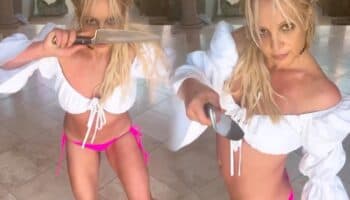 Video | Estoy tratando de imitar a Shakira: Britney Spears en nuevo baile con cuchillos
