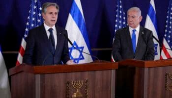 Blinken garantiza su apoyo a Netanyahu durante su visita a Israel: 'No vamos a irnos a ninguna parte'