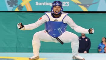 Santiago 2023: Carlos Sansores hace sonar el himno nacional