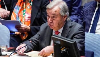 'El pueblo palestino lleva 56 años sometido a una ocupación asfixiante: Guterres; Israel pide su renuncia