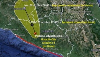 'Otis' tocó tierra en Acapulco con vientos de 270 kilómetros por hora