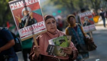 Manifestantes pro Palestina exigen que México condene el "genocidio" de Israel