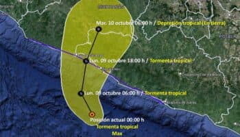 La depresión 'Dieciséis-E' se intensifica a tormenta tropical 'Max' en el Pacífico