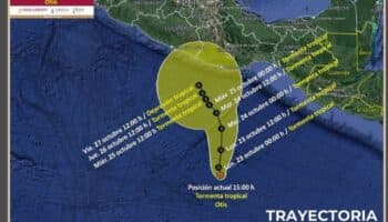 Tormenta tropical Otis surge en el Pacífico y trae lluvias en el sur del país