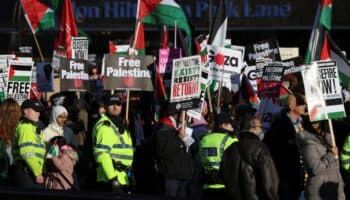 Decenas de miles exigen en Londres un alto al fuego en Gaza