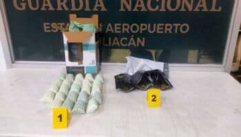 Inmovilizan 24 mil pastillas de fentanilo en el aeropuerto de Culiacán