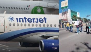 Trabajadores de Interjet se manifiestan por impagos del síndico