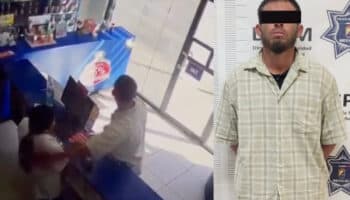 Policía frena intento de abuso sexual a empleada de farmacia en Mexicali | Video