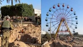Israel exhibe supuesto túnel de Hamás bajo parque de diversiones en Gaza