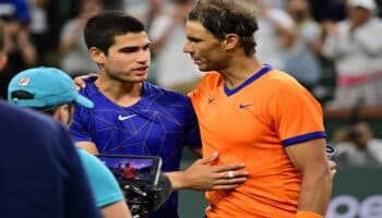 Chocarán Nadal y Alcaraz en partido de exhibición en Las Vegas