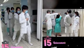 Médicos celebran XV años con vals a paciente hospitalizada en el IMSS | Video