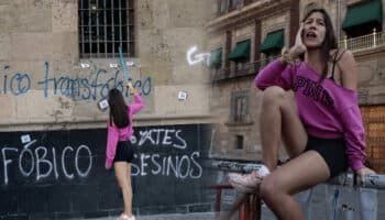 'Es vergonzoso que en momentos tan violentos no exista unidad en comunidad trans’: Activista tras protesta en Palacio Nacional