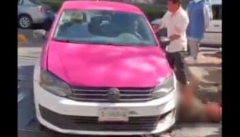 Fuertes imágenes | Taxista atropella a hombre en Polanco tras discusión